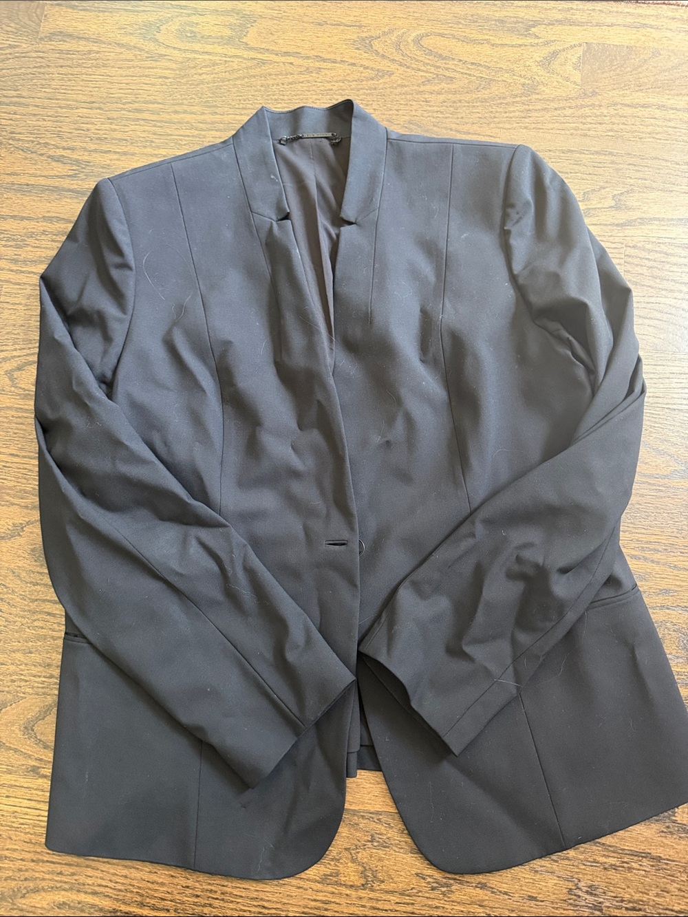 Elie Tahari Black Open-Front Women's Blazer